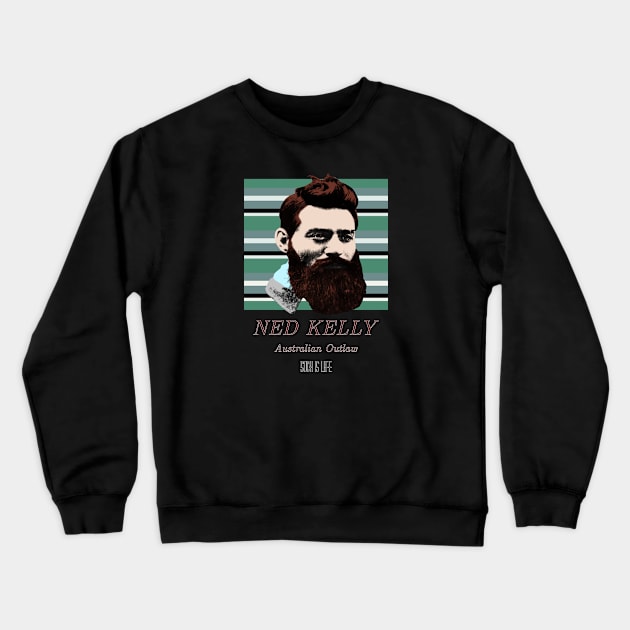 Ned Kelly (90s style) Crewneck Sweatshirt by Australian_Bushranging